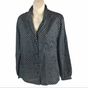Alice Stewart Long Sleeve Button Down Blouse 12